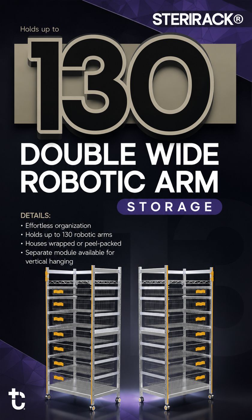 Robotic arm storage flyer