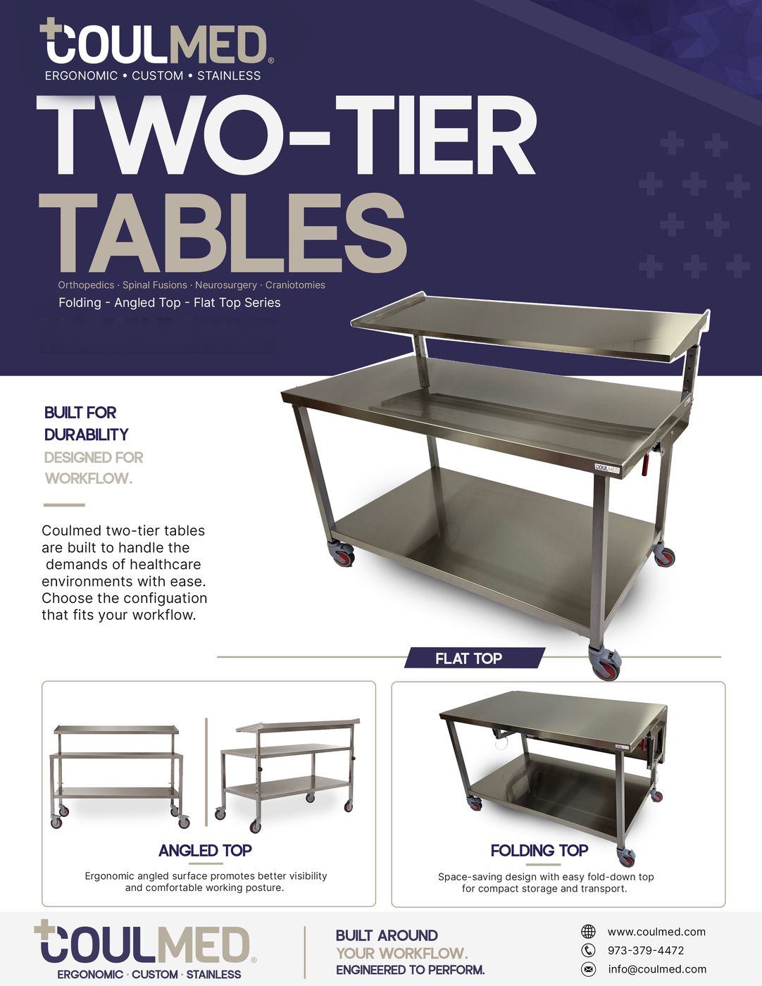 Two-tier tables flyer