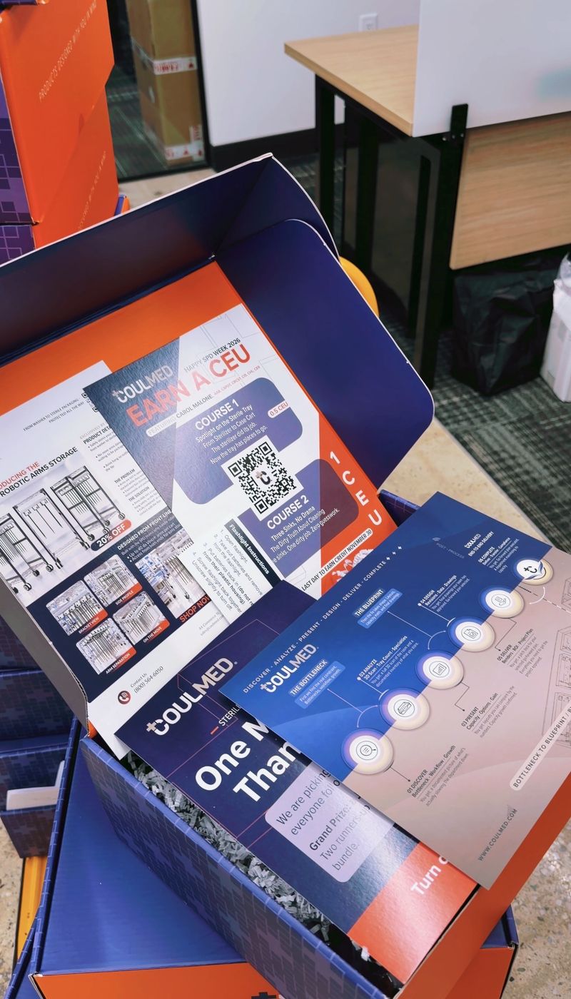 Box inserts laid in the open box