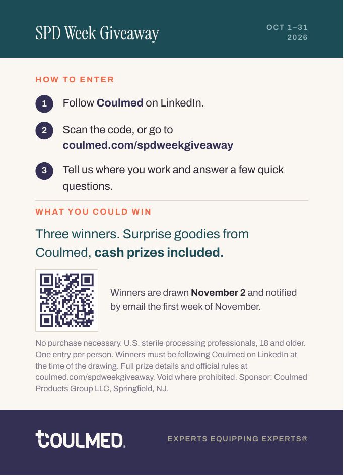 Giveaway postcard back with entry steps and QR code