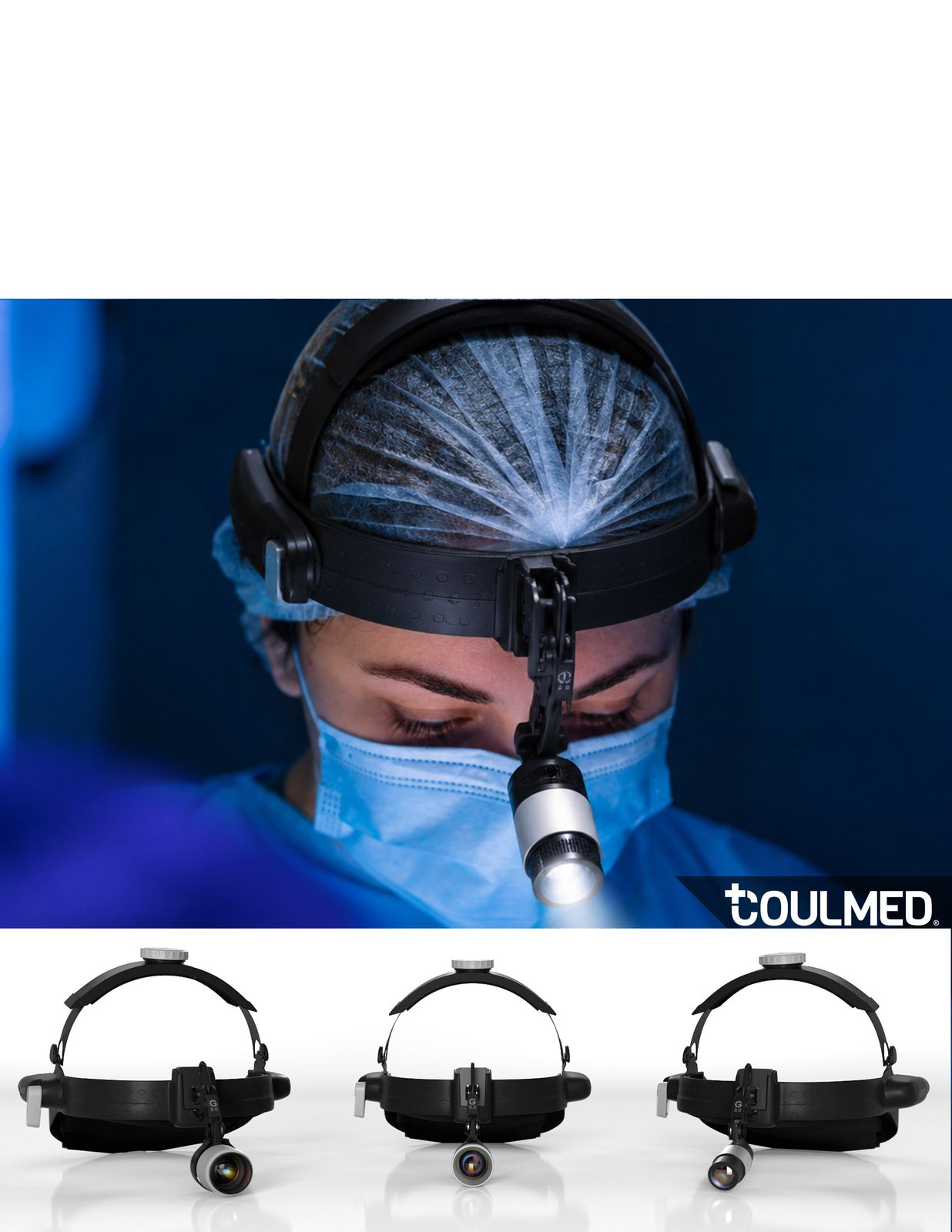 Surgeon wearing Spectra headlight